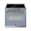 Steel Fornuis Ascot 90 - Inductie Fornuis | AQ9S-5FI | Model 2024-Fornuizen-Steel Cucine-Mat blauw / Celeste-CHROME-Jones-Jansen