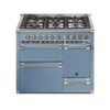 Steel Fornuis Ascot 100/3 D - Gas Fornuis | AQ10SFF-D | Model 2024-Fornuizen-Steel Cucine-6 PITS GAS (6W)-Mat blauw / Celeste-CHROME-Jones-Jansen