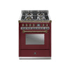Steel Fornuis Ascot 70 - Gas Fornuis Ascot | AQ7S-4 | Model 2024-Fornuizen-Steel Cucine-Glanzend Bordeaux-BRONS-Jones-Jansen