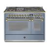 Steel Fornuis Ascot 120 - Gas Fornuis | AQ12SF | Model 2024-Fornuizen-Steel Cucine-7 PITS GAS INC. MEGA WOK (6M)-Mat blauw / Celeste-MESSING-Jones-Jansen