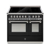 Steel Fornuis Ascot 100 - Inductie Fornuis | AQ10SF-5FI | Model 2024-Fornuizen-Steel Cucine-Glanzend zwart / Nero-NIKKEL-Jones-Jansen