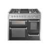 Steel fornuis Genesi 100/3 - Gas fornuis | GQ10SFF | Model 2024-Fornuizen-Steel Cucine-4 PITS GAS MET GRILLTOP (4B)-Mat Antraciet-Jones-Jansen