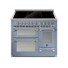 Steel Fornuis Ascot 100/3 - Inductie Fornuis | AQ10SFF-5FI | Model 2024-Fornuizen-Steel Cucine-Mat blauw / Celeste-CHROME-Jones-Jansen