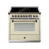 Steel Fornuis Ascot 90 - Inductie Fornuis | AQ9S-5FI | Model 2024-Fornuizen-Steel Cucine-Glanzend Creme / Crema-BRONS-Jones-Jansen