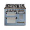 Steel Fornuis Ascot 100/3 - Gas Fornuis | AQ10SFF | Model 2024-Fornuizen-Steel Cucine-6 PITS GAS (6W)-Mat blauw / Celeste-BRONS-Jones-Jansen