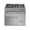 Steel Fornuis Ascot 100/3 D - Gas Fornuis | AQ10SFF-D | Model 2024-Fornuizen-Steel Cucine-6 PITS GAS (6W)-INOX-CHROME-Jones-Jansen