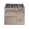 Steel Fornuis Ascot 100/3 D - Gas Fornuis | AQ10SFF-D | Model 2024-Fornuizen-Steel Cucine-6 PITS GAS (6W)-Mat beige / Sabbia-MESSING-Jones-Jansen