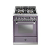 Steel Fornuis Ascot 70 - Gas Fornuis Ascot | AQ7S-4 | Model 2024-Fornuizen-Steel Cucine-Mat paars / Ametista-CHROME-Jones-Jansen