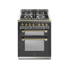 Steel Fornuis Ascot 70/2 -Gas Fornuis | AQ7SF-4 | Model 2024-Fornuizen-Steel Cucine-Mat Antraciet-MESSING-Jones-Jansen