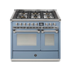 Steel Fornuis Ascot 100- Gas Fornuis | AQ10SF | Model 2024-Fornuizen-Steel Cucine-6 PITS GAS (6W)-Mat blauw / Celeste-NIKKEL-Jones-Jansen