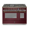 Steel Fornuis Ascot 120 - Gas Fornuis | AQ12SF | Model 2024-Fornuizen-Steel Cucine-7 PITS GAS INC. MEGA WOK (6M)-Glanzend Bordeaux-BRONS-Jones-Jansen