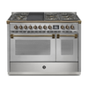 Steel Fornuis Ascot 120 - Gas Fornuis | AQ12SF | Model 2024-Fornuizen-Steel Cucine-6 PITS GAS + BAK/GRILLPLAAT (6B/6T)-INOX-BRONS-Jones-Jansen