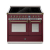Steel Fornuis Ascot 100 - Inductie Fornuis | AQ10SF-5FI | Model 2024-Fornuizen-Steel Cucine-Glanzend Bordeaux-BRONS-Jones-Jansen