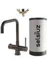Selsiuz Haaks Gun Metal Zwart met Combi (Extra) boiler